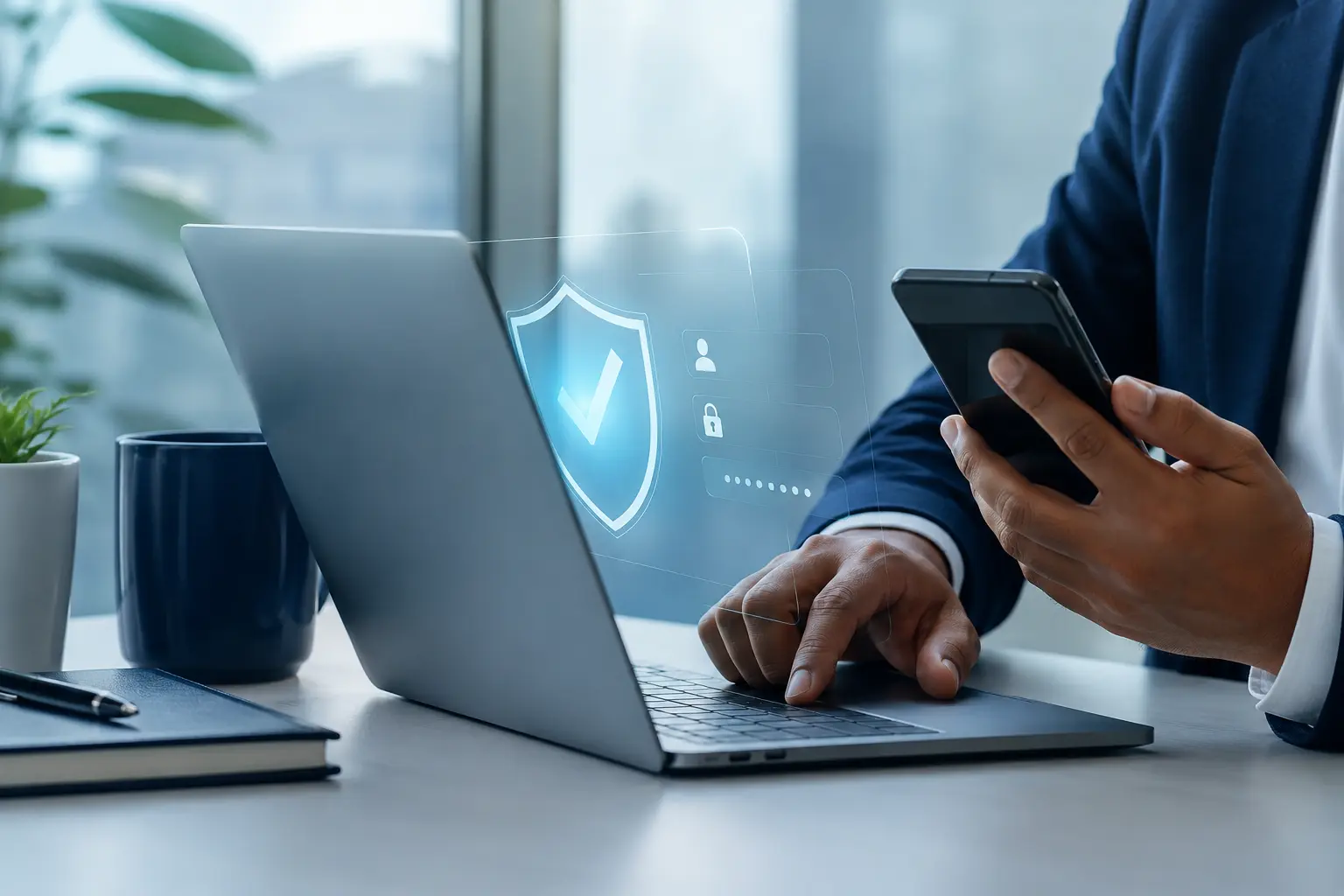 Secure digital payment verification on a laptop and mobile device