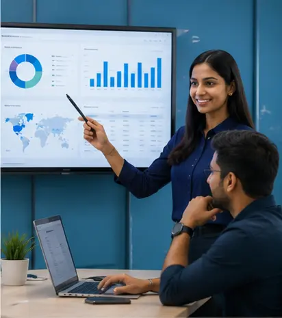 Indian professionals working on ppc management